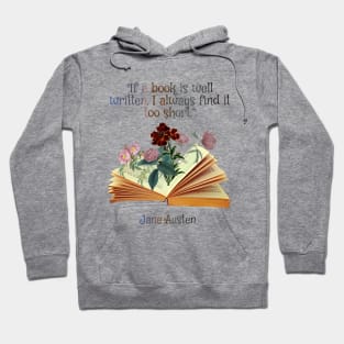 Jane Austen Book Lover Quote Hoodie